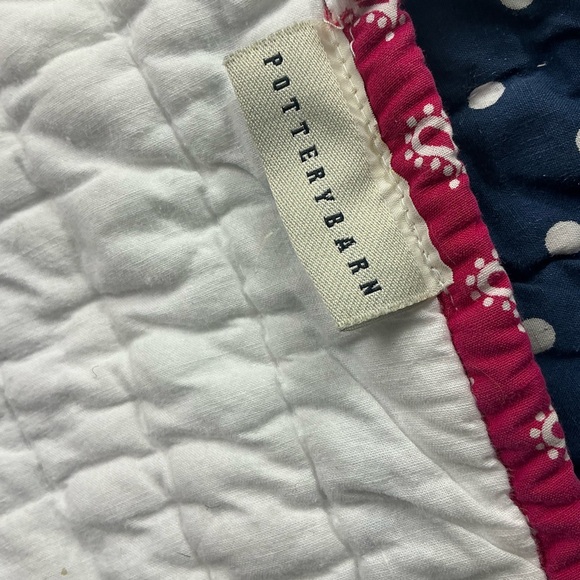 Pottery Barn quilted flag red, white, blue comforter 82 x 102 - Picture 7 of 7